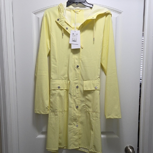 Rain Yellow Hooded Raincoat